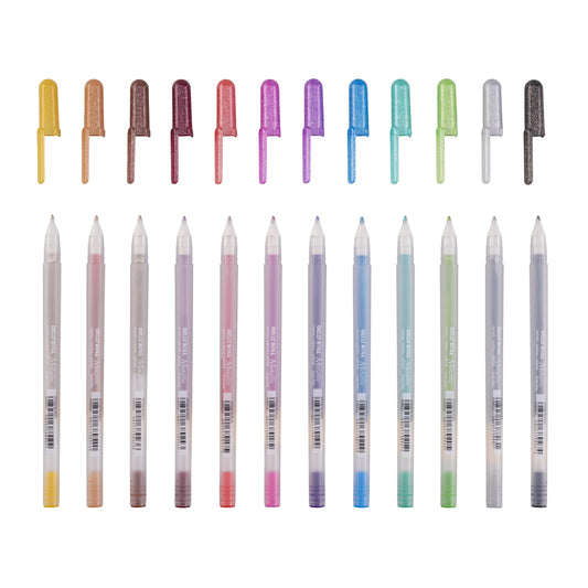 Sakura Gelly Roll Metallic Glans Set, 12 kleuren, 0,6 mm
