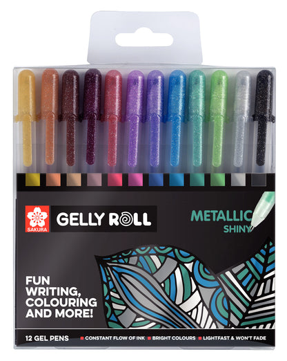 Sakura Gelly Roll Metallic Glans Set, 12 kleuren, 0,6 mm - 2