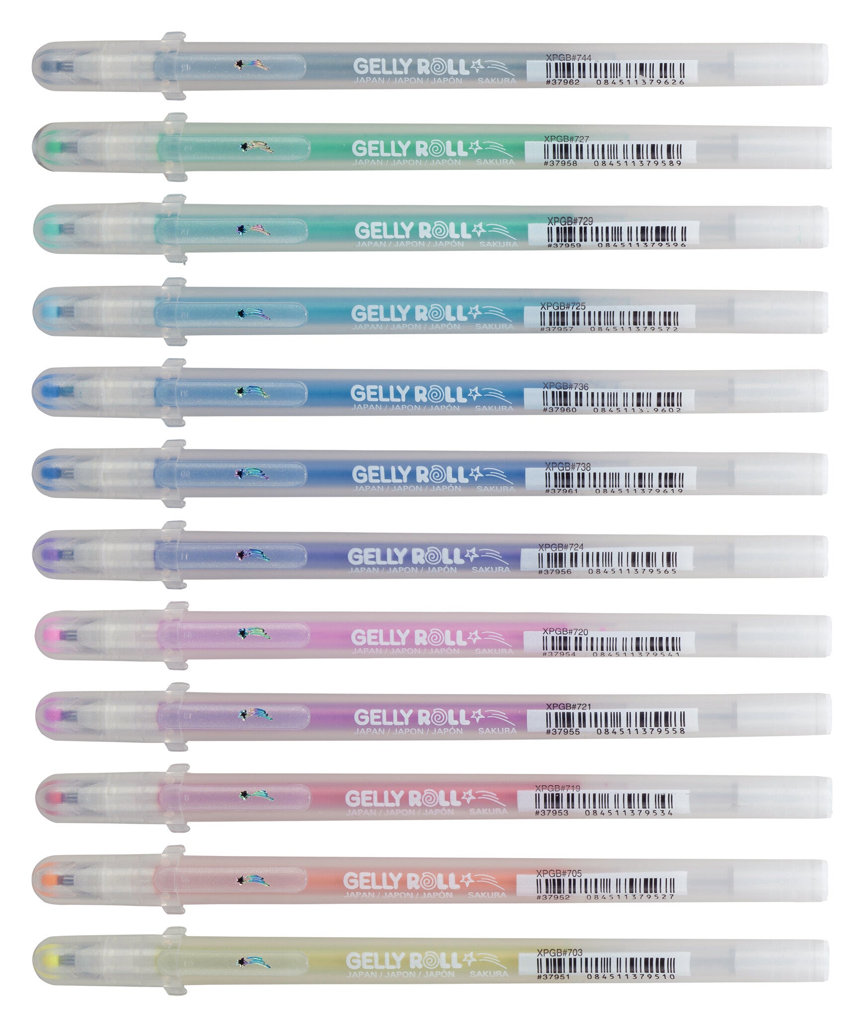 Sakura Gelly Roll Stardust Glitter Set 12 kleuren