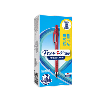 Papermate Flexgrip Ultra M rood balpen