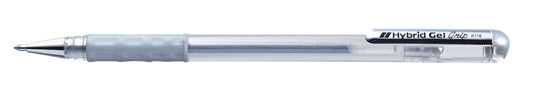 Pentel K118 Grip M Gelroller, 0,3-0,8 mm, zilver