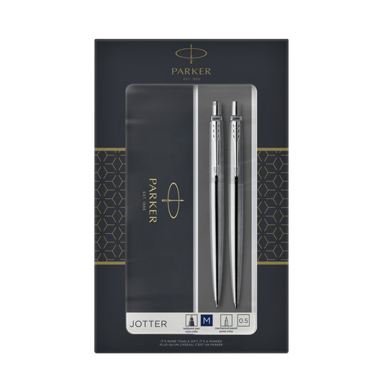 Parker Jotter CT Balpen en Vulpotlood Duo in Geschenkverpakking
