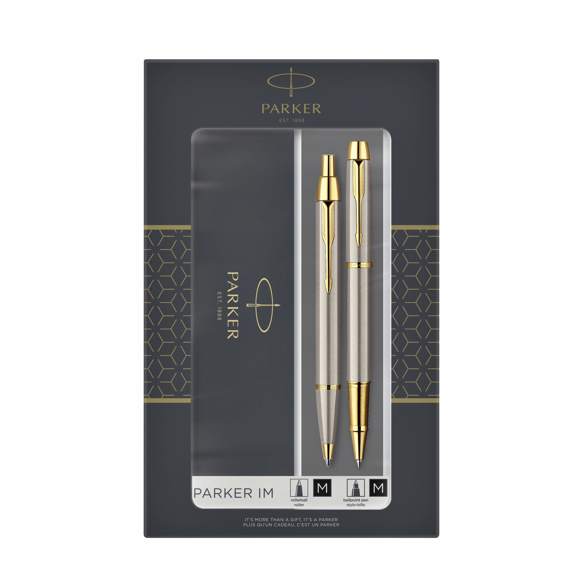 Parker IM GT Balpen en Rollerball Duo in Geschenkverpakking