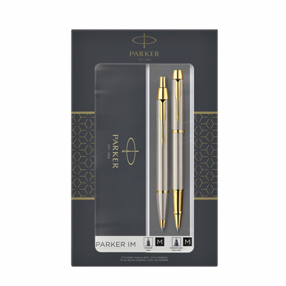 Parker IM GT Balpen en Rollerball Duo in Geschenkverpakking