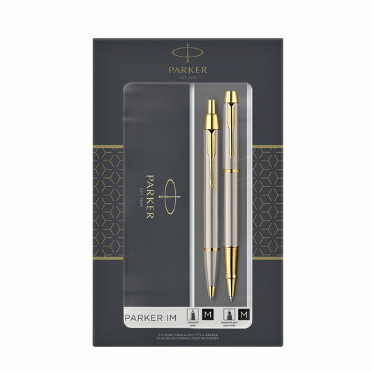 Parker IM GT Balpen en Rollerball Duo in Geschenkverpakking