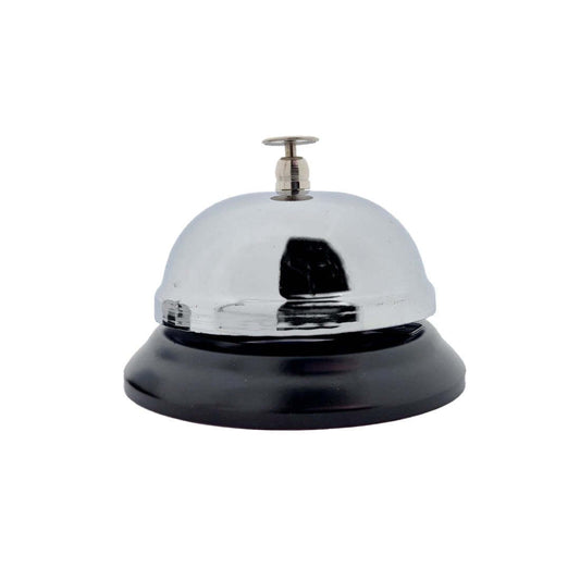 Baliebel 85mm hoog met zwart metalen voet en chroom afwerking