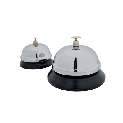 Baliebel 85mm hoog met zwart metalen voet en chroom afwerking - 2