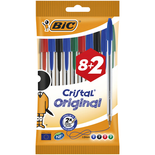 BIC Cristal M Assorti Balpen