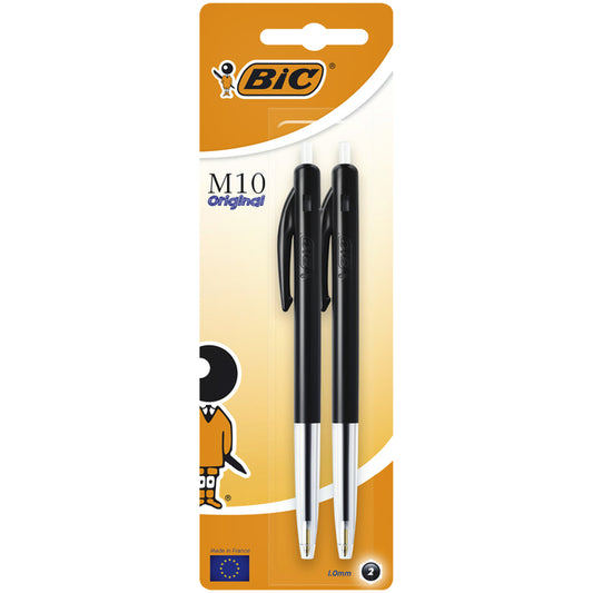 Bic M10 Balpen Zwart, 100 Stuks