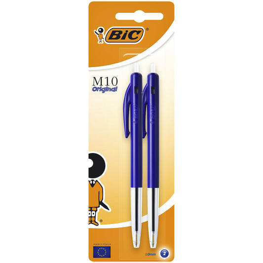 BIC M10 M Balpen Blauw, 1,7 km schrijflengte