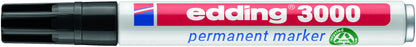 Viltstift edding 3000 rond 1,5-3mm zwart, klassieke permanent marker - 2