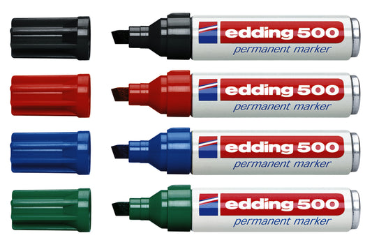 Viltstift edding 500 schuin 2-7mm blauw - 2