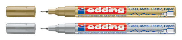 edding 780 Lakstift rond 0.8mm goud, glanslak - 3