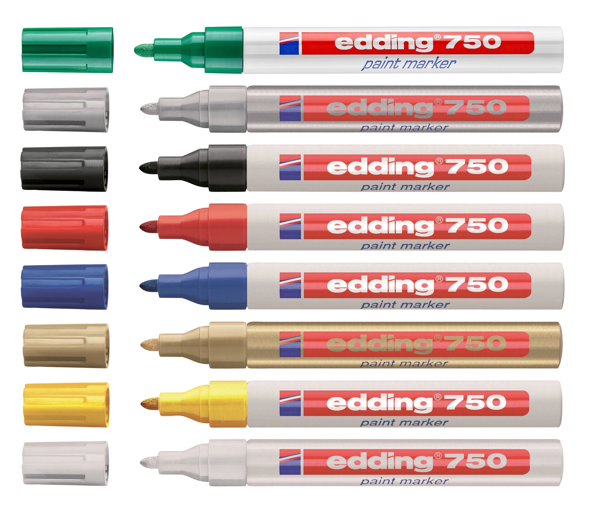 Viltstift edding 750 lak rond 2-4mm goud - 3