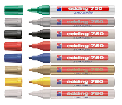 Viltstift Edding 750 Lak rond, 2-4mm, Rood - 3