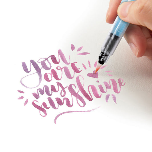 Pentel Aquash Brushpen XFRH/1 Met Waterreservoir - 2