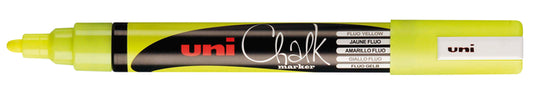 Krijtstift Uni-ball rond 1,8-2,5mm fluor geel