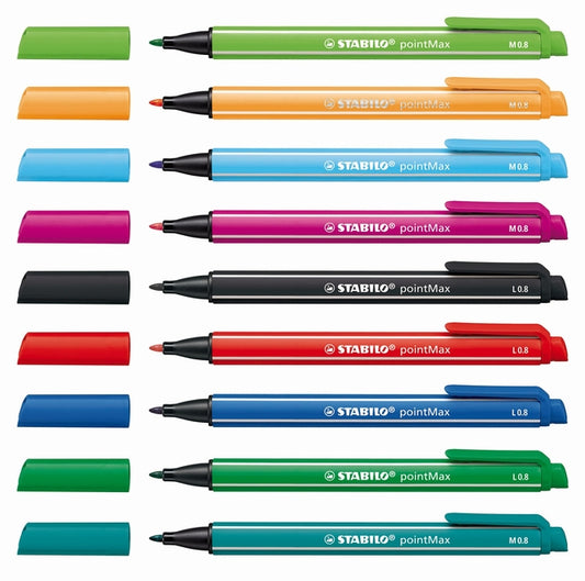 STABILO pointMax 488/51 M azuurblauw fineliner, 0,8 mm - 2