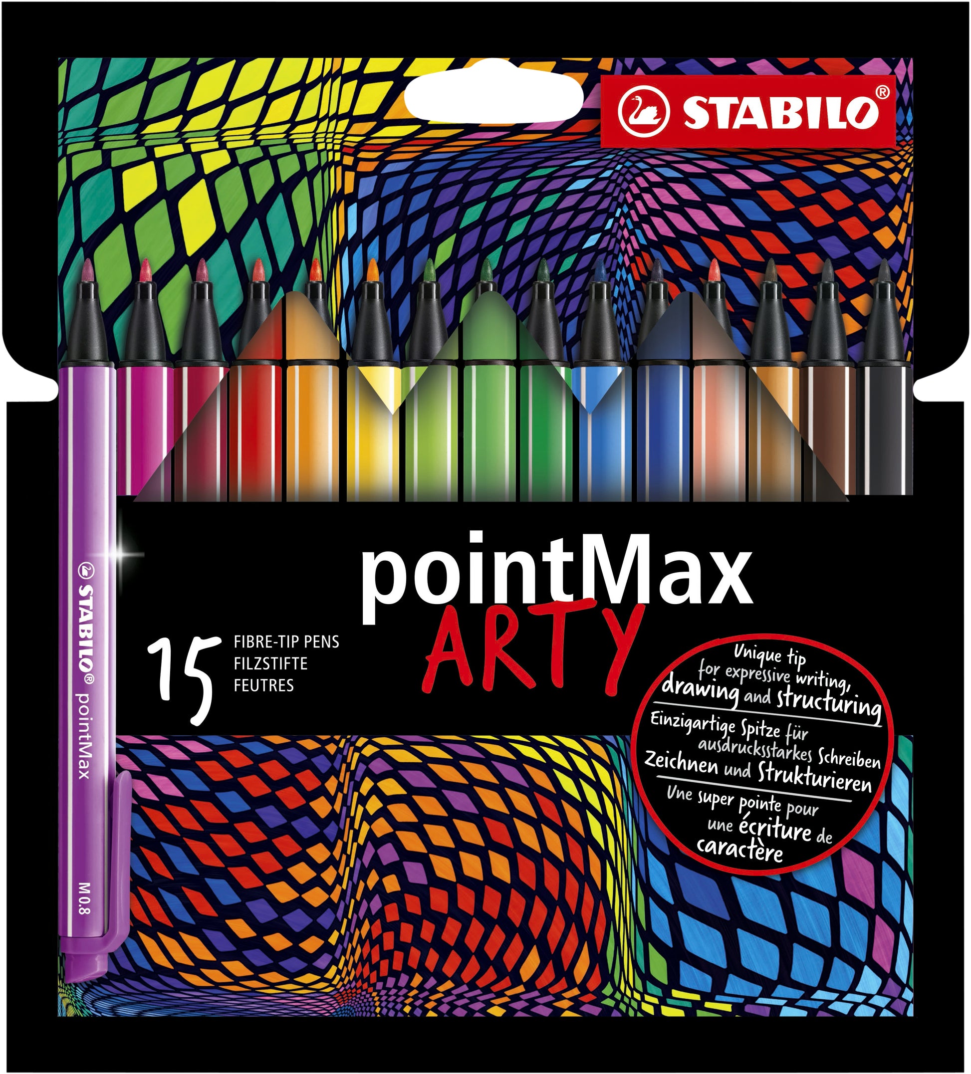 Viltstift STABILO pointMax 488/15 Arty M 15st