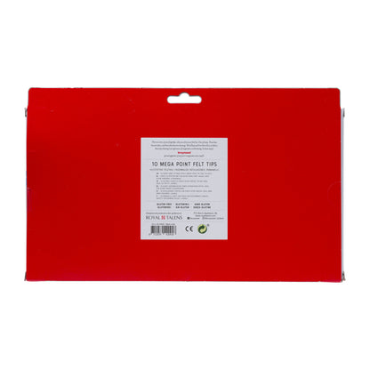 Brynzeel Kids Mega Point Dikke Viltstiften, 10 Stuks - 3