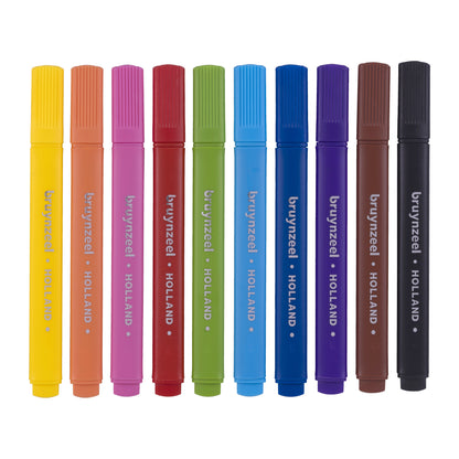 Brynzeel Driekantige Viltstiften Assorti 12 Stuks - 2