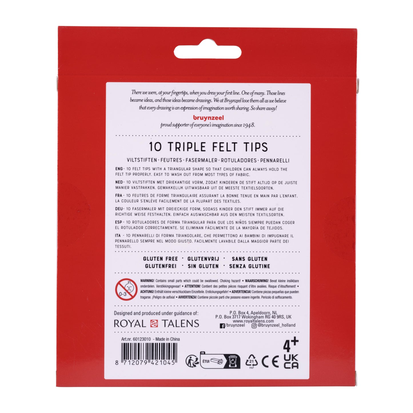 Brynzeel Driekantige Viltstiften Assorti 12 Stuks - 3