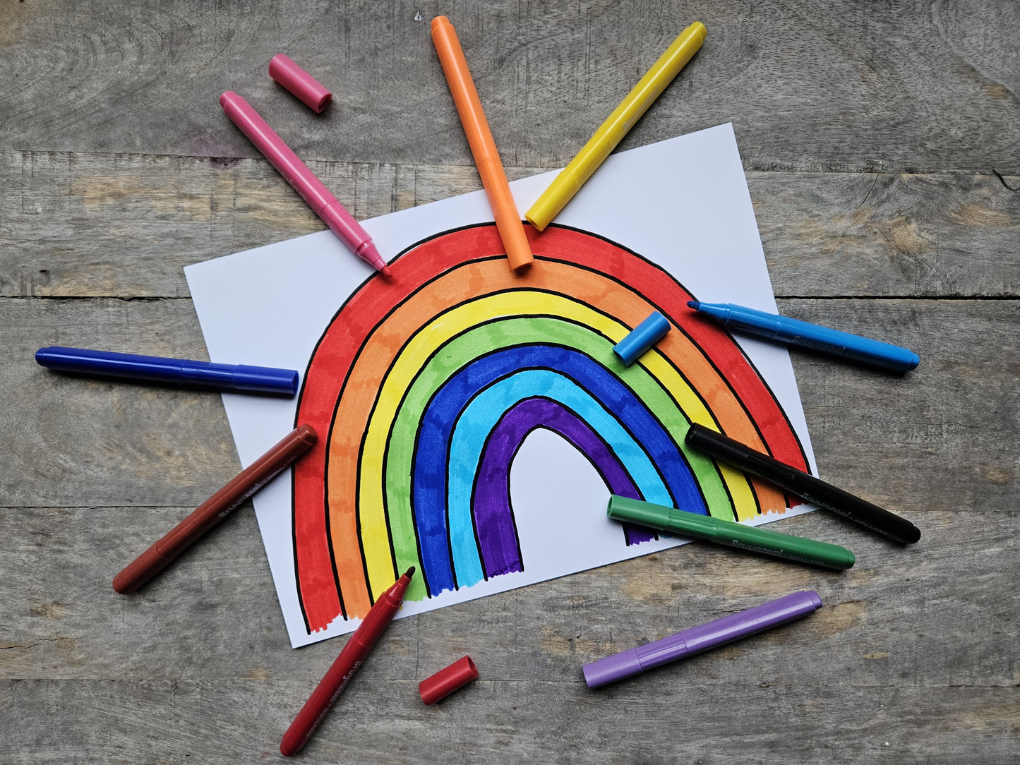 Brynzeel Driekantige Viltstiften Assorti 12 Stuks - 4