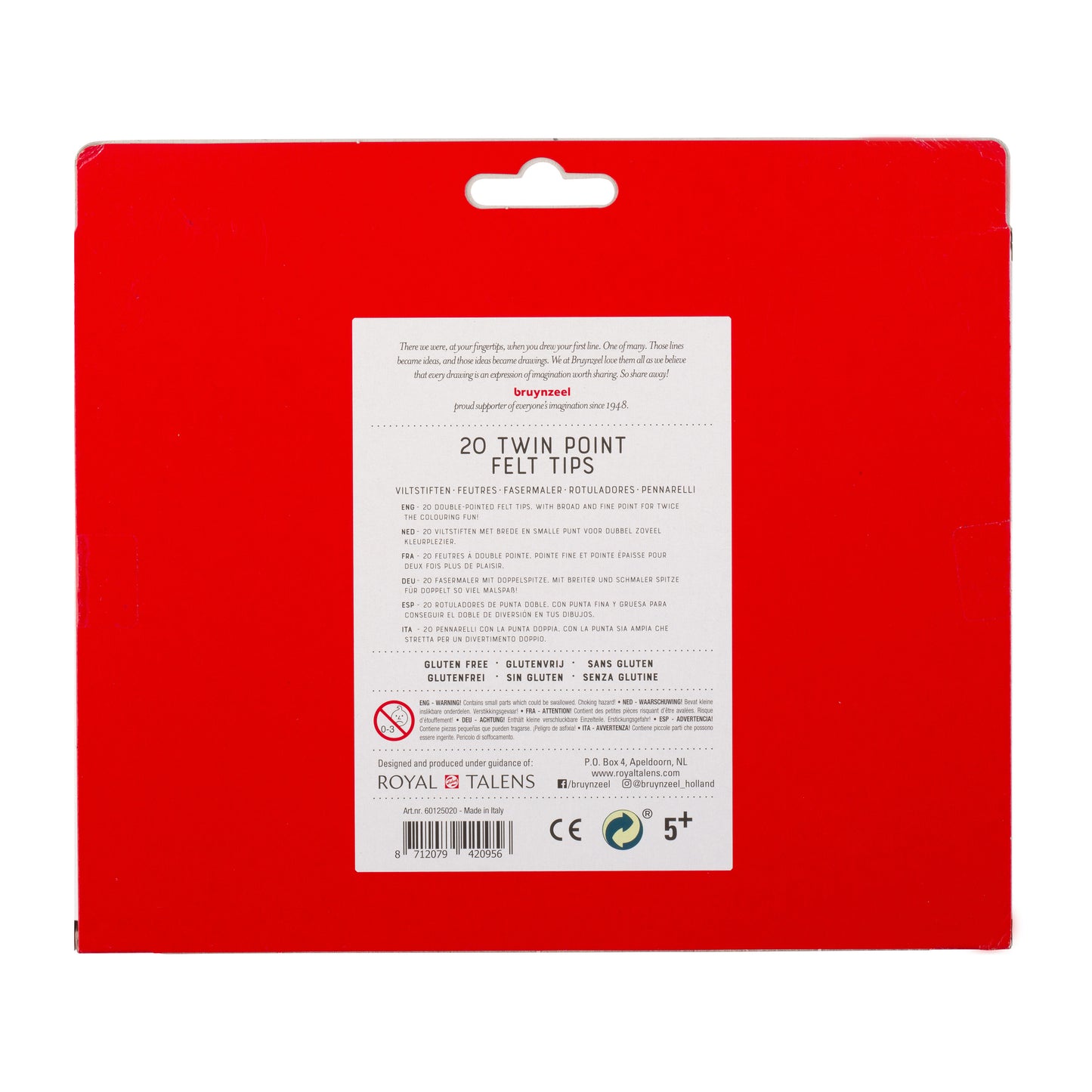 Brynzeel Kids Twin Points Viltstift Assorti 2-in-1, Dikker en Dunner - 3