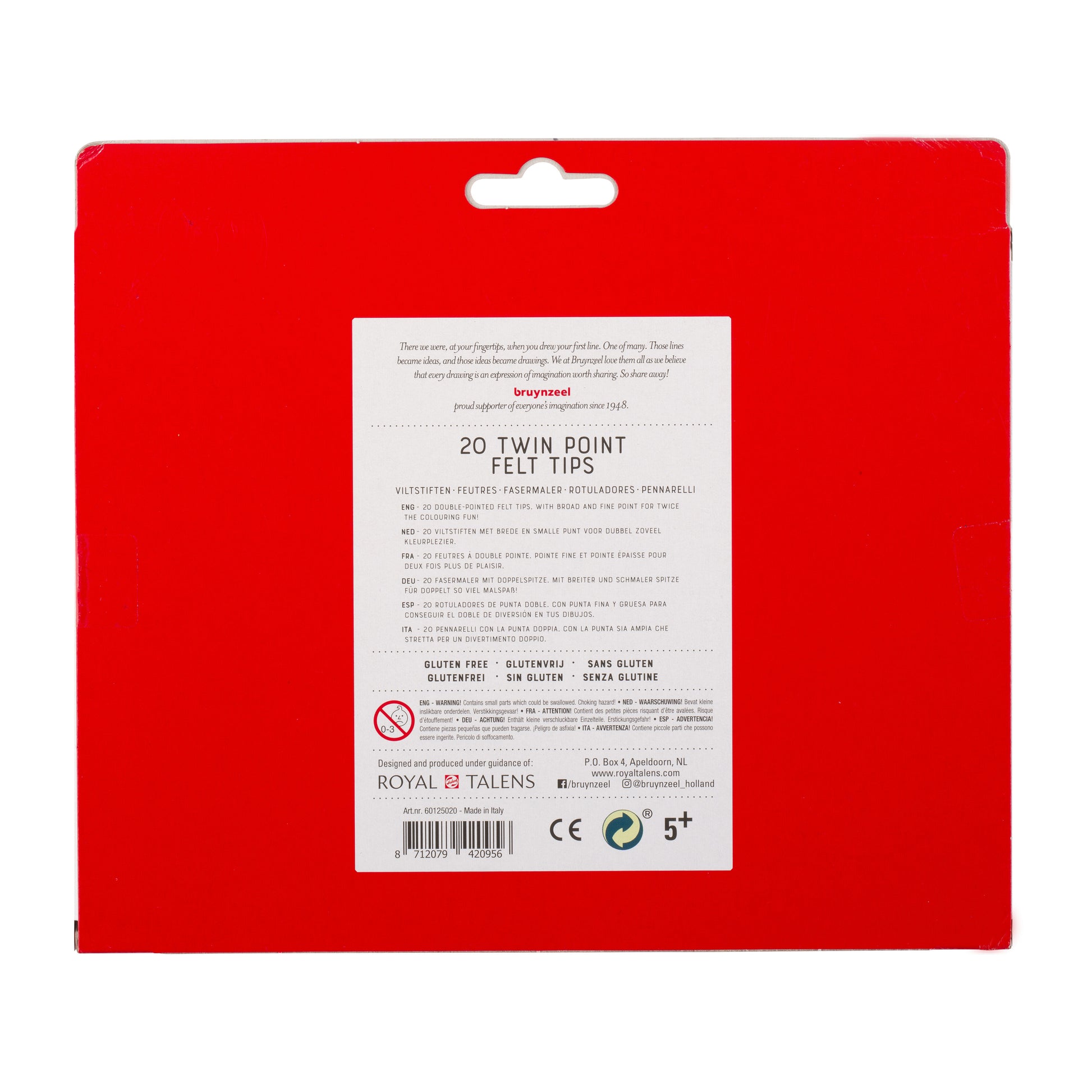 Brynzeel Kids Twin Points Viltstift Assorti 2-in-1, Dikker en Dunner - 3