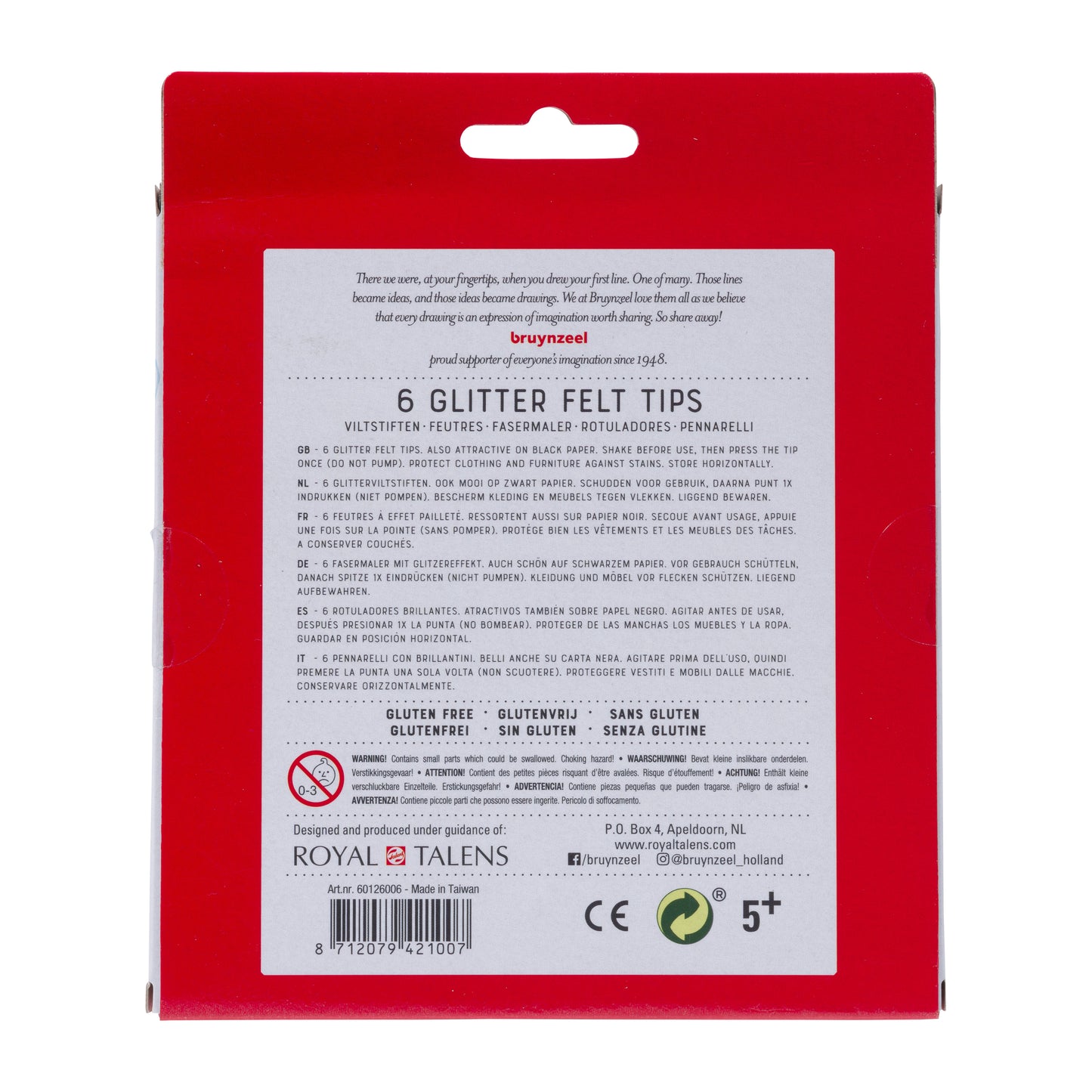 Brynzeel Glitter Viltstiften Assorti 6 Stuks - 3
