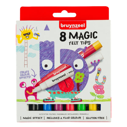 Bruynzeel Kids Magic Points Viltstiften, Assorti