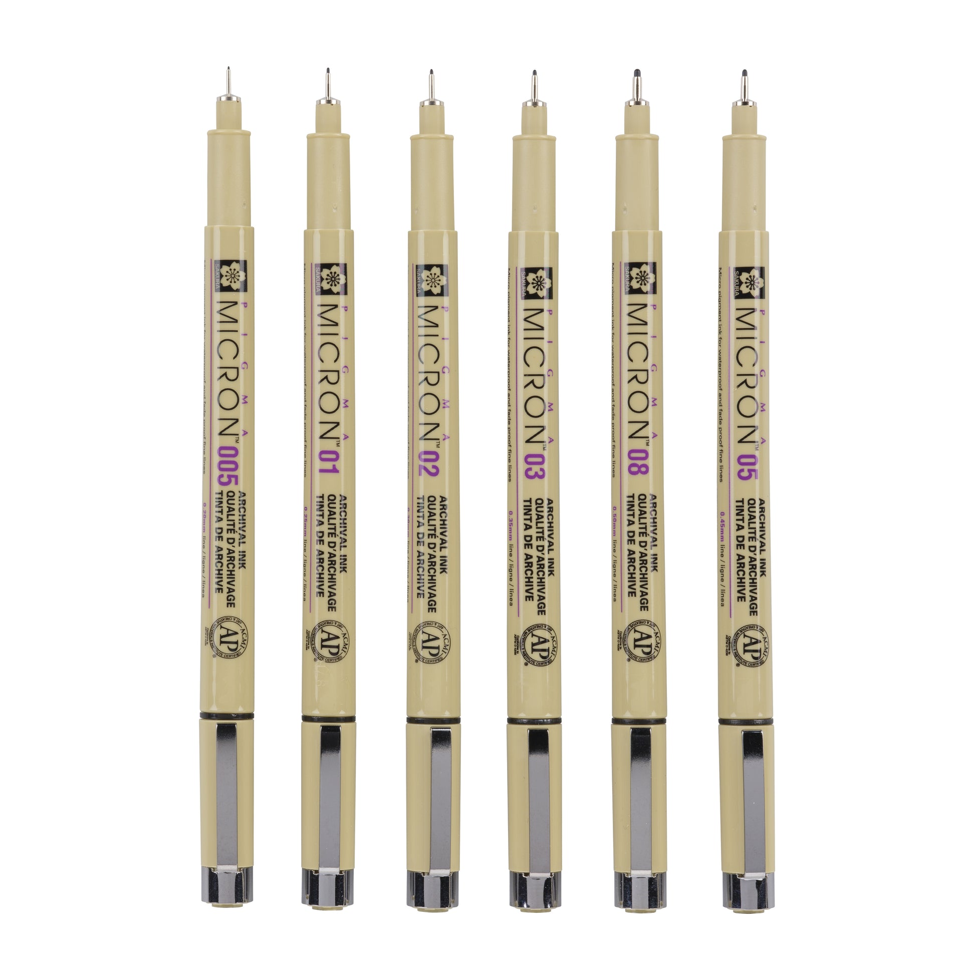 Sakura Pigma Micron Fineliner Assortiment Zwart - 4