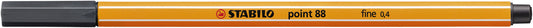 STABILO point 88/97 F Diepkoud Grijs