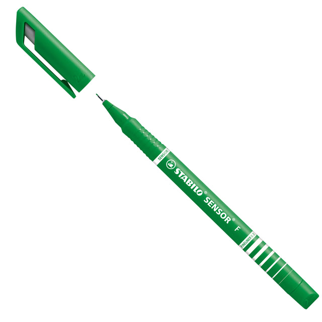 Fineliner Stabilo Sensor 189/36 F groen - Waterbasis, 0,3mm - 2