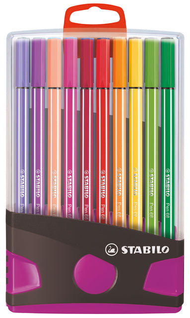 Viltstift STABILO Pen 68/20 Assortiment 20 Stuks