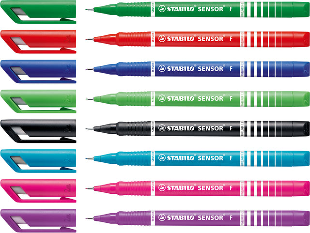 Fineliner STABILO Sensor 189/8 F Assortiment, 8 stuks - 2