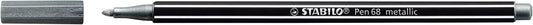 Stabilo Pen 68 Metallic Zilver 1,4mm