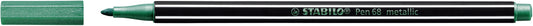 Stabilo Pen 68 metallic groen met 1,4 mm punt