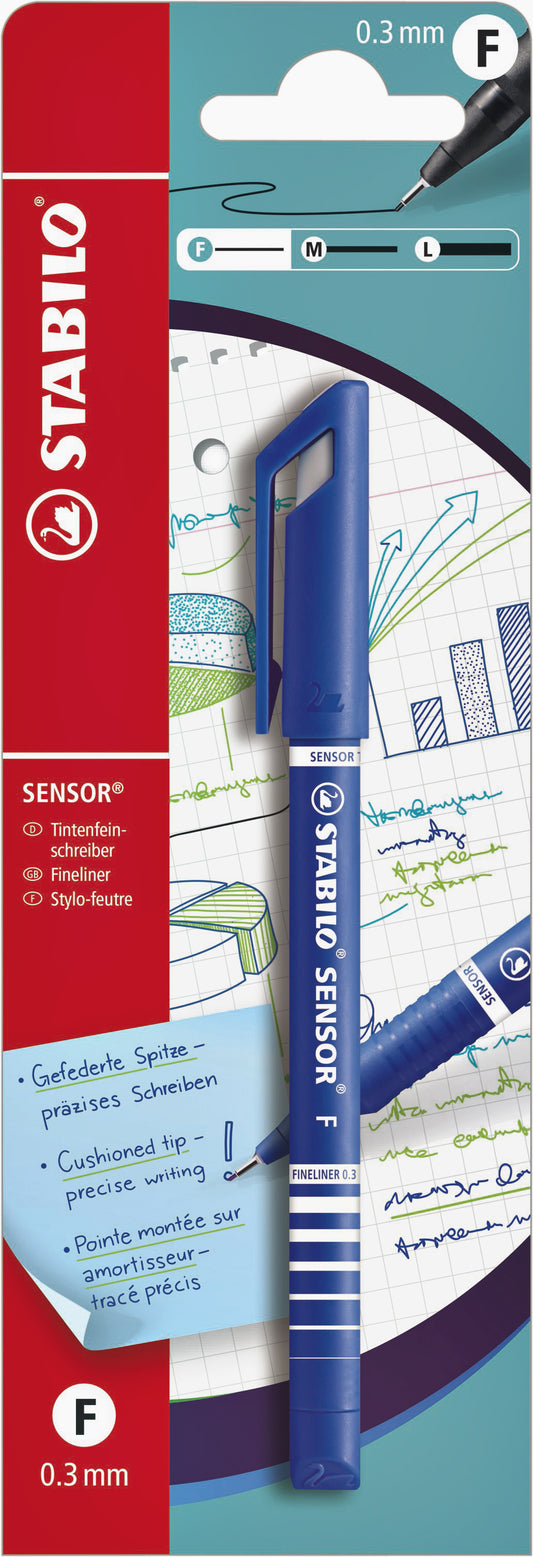 Stabilo Sensor Fineliner 0,3 mm Blauw
