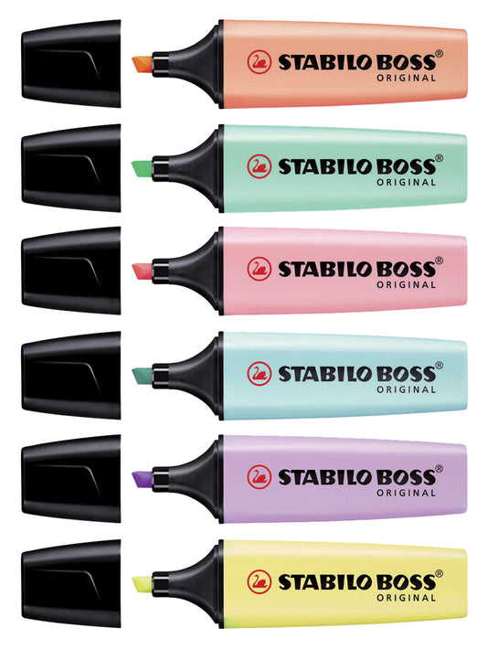 Stabilo Boss Pastel Set 70/6 met 6 kleuren