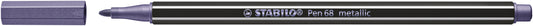 Viltstift Stabilo Pen 68/855 M metallic lila - Metallic, 1mm