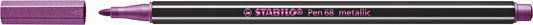 Stabilo Pen 68 Metallic Viltstift 1mm roze