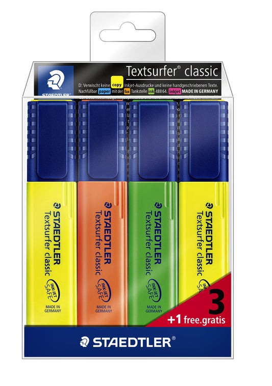 Staedtler Textsurfer 3+1 Gratis Assorti