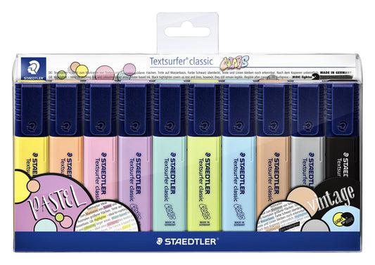 Staedtler Textsurfer Assorti Set Vintage en Pastel