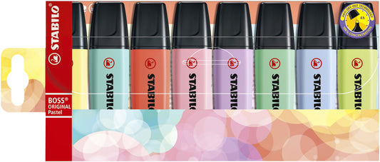 Stabilo Boss 70/8 Pastel Assorti Markerset 8 Stuks
