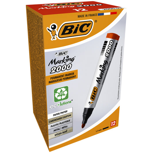 Viltstift Bic 2000 ecolutions rond 1,7mm rood