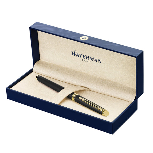 Waterman Hemisphère GT F mat zwart rollerpen