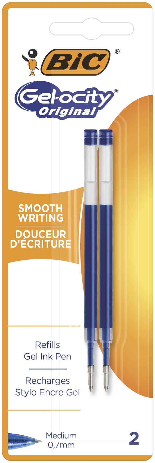 Gelschrijvervulling Bic voor diverse gelpennen Blauw
