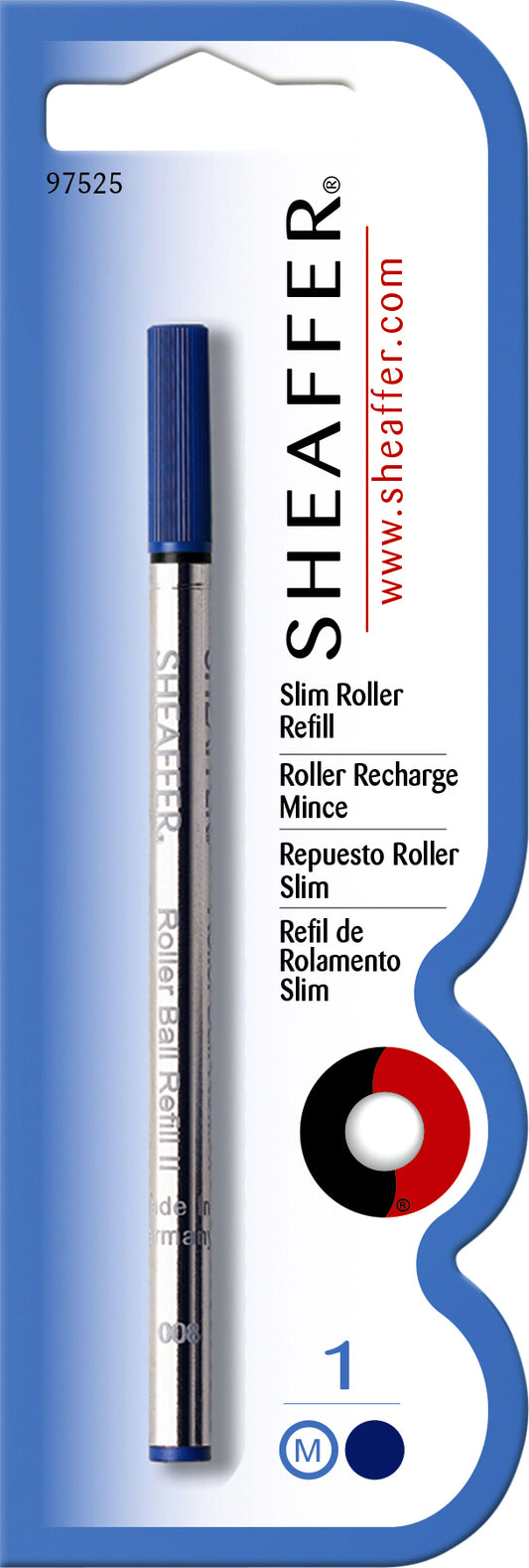 Sheaffer Slim rollerpenvulling M blauw voor Sheaffer modellen