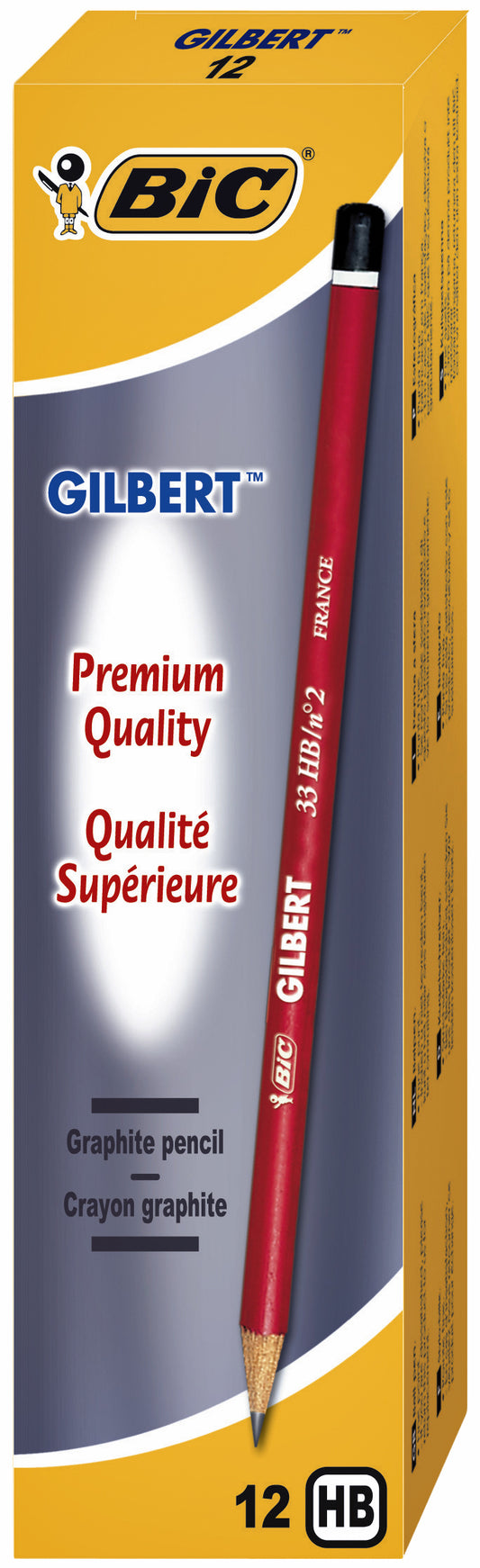 Potlood Bic Gilbert 33 HB - Rond grafietpotlood
